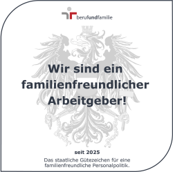 Gütezeichen - Wir sind ein familienfreundlicher Arbeitgeber