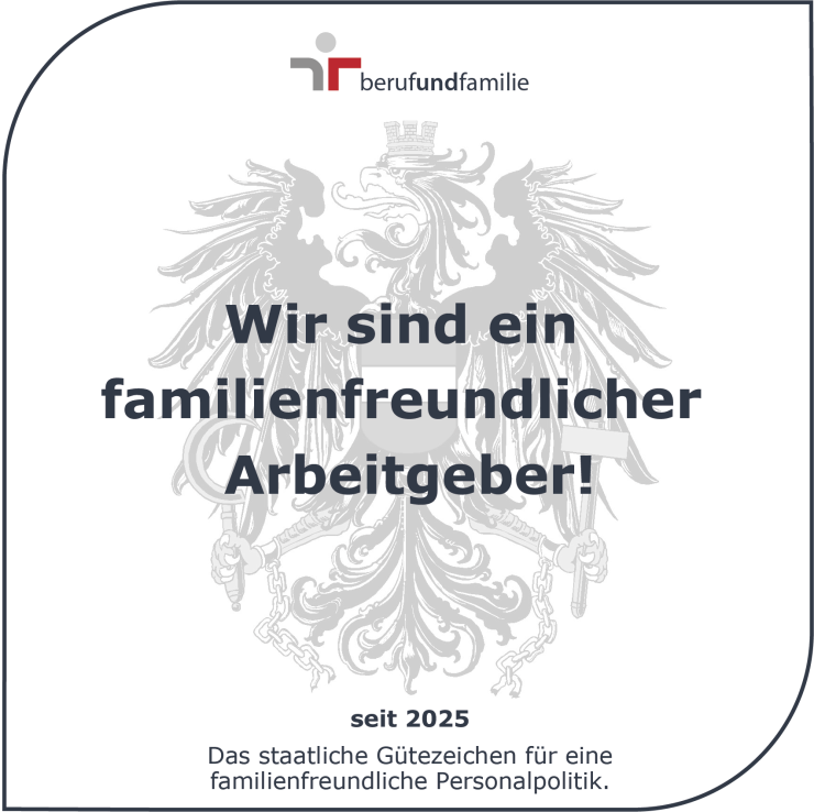 Gütezeichen - Wir sind ein familienfreundlicher Arbeitgeber